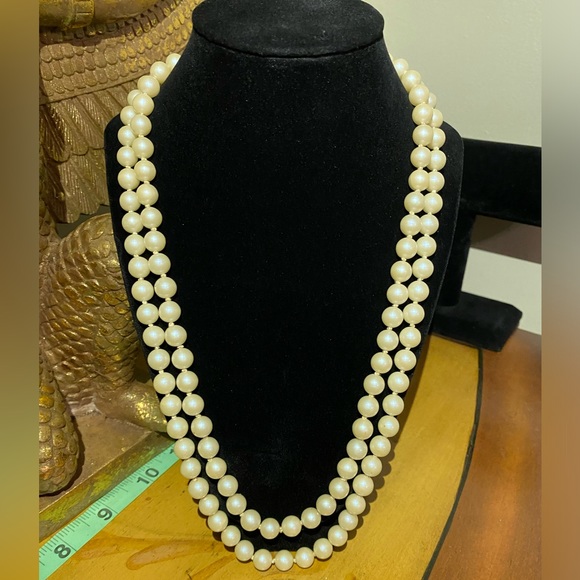 Vintage double strand faux pearls necklace - Picture 13 of 13